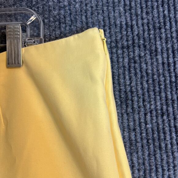 Chicos 3 Womens Pants Size XL Yellow Pleated Wide Leg High Rise Office Preppy - Picture 5 of 10